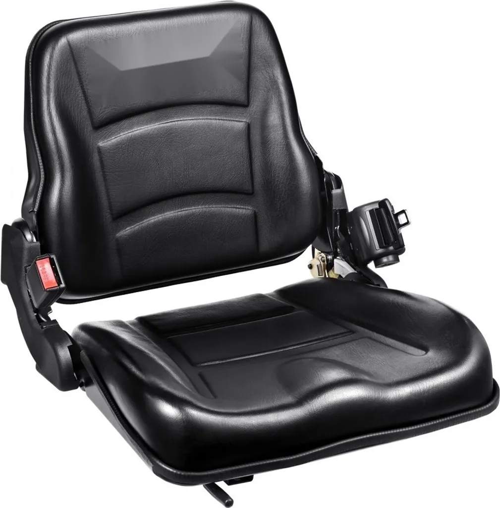Siège chariot élévateur ergonomique contre le mal de dos noir