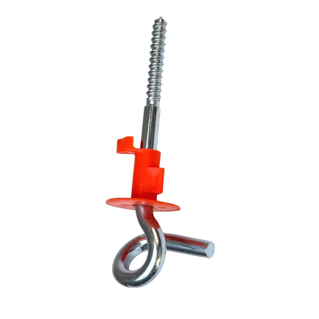 Schaukelhaken M12 verzinkt 180 mm mit Sicherungsschiene