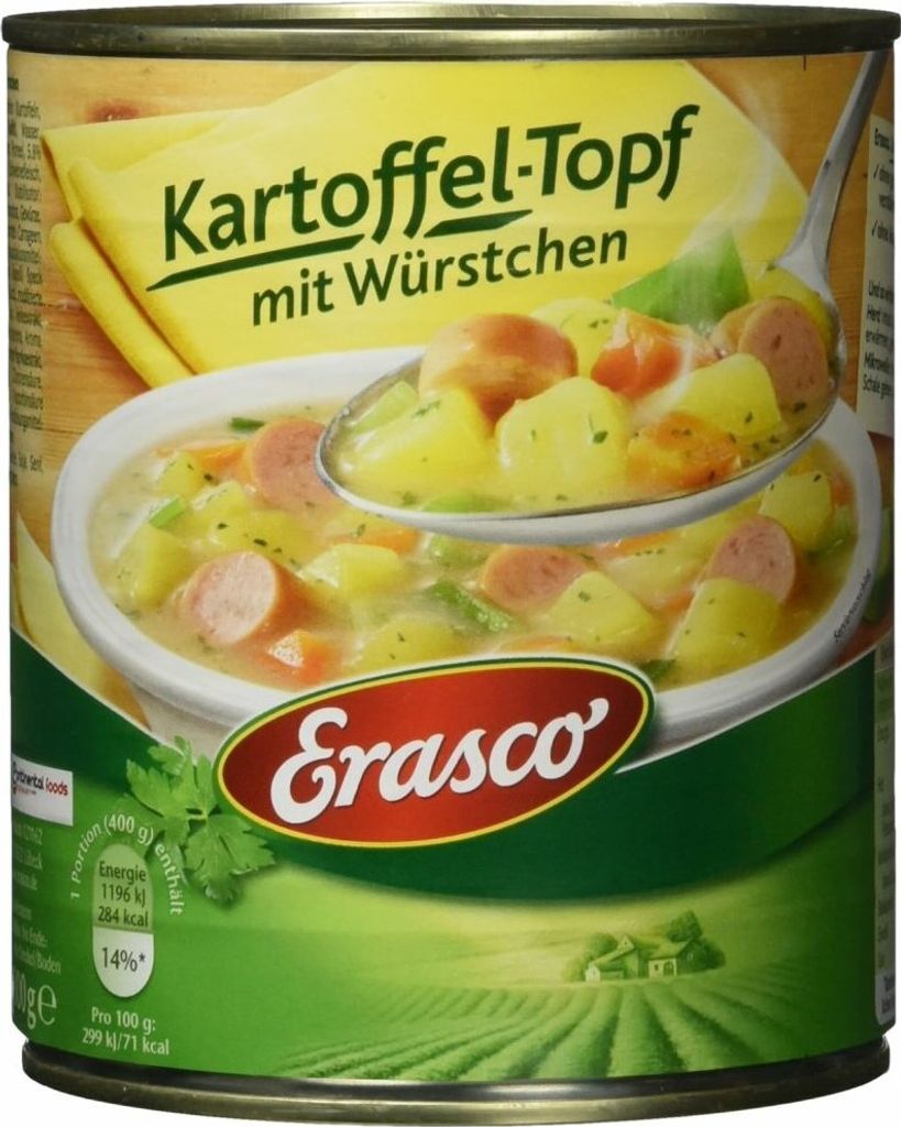 Erasco Kartoffel mit Würstchen Dosen-Eintopf 800,0 g Produktbild 