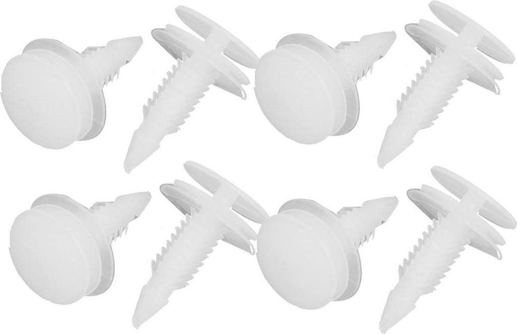 20 Stücke Trim Panel Clip Fastener Kunststoff Rivet Befestigung Stoßstange weiß