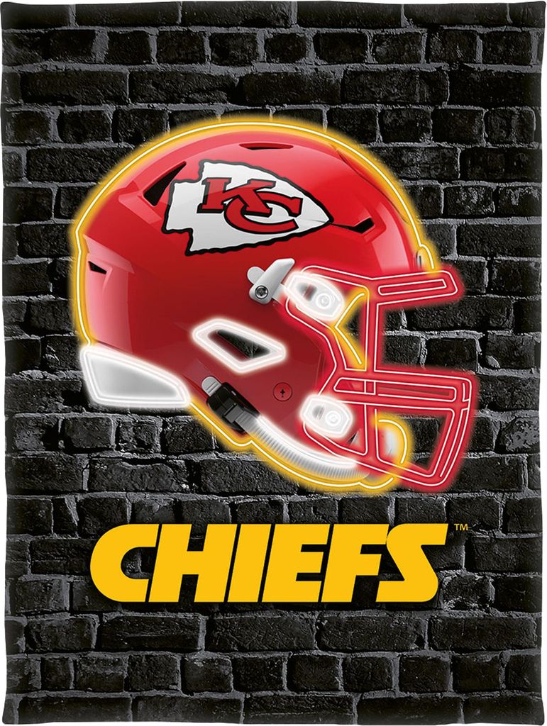 NFL Kansas City Chiefs Decke 150x200cm Wellsoft Kuscheldecke pas. zur Bettwäsche