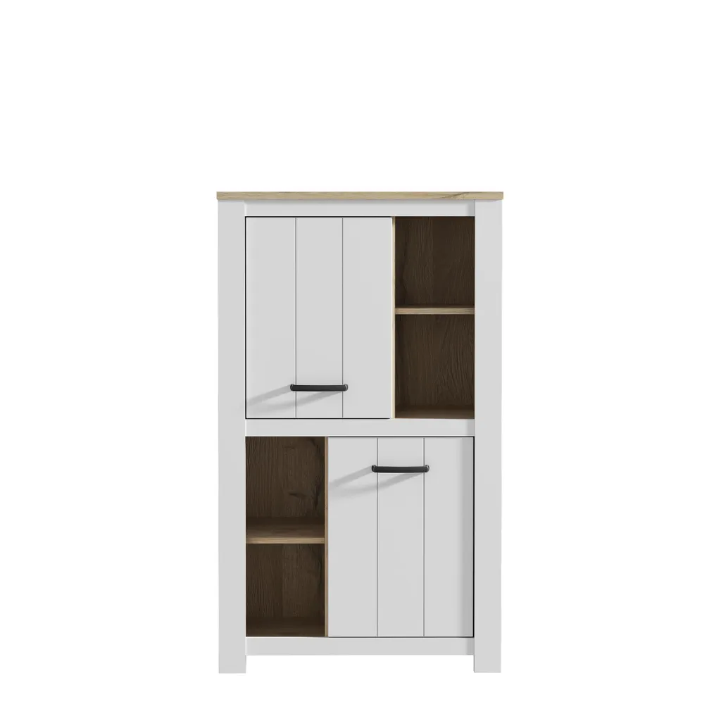 Armoire ELARA - Dressing design bicolore pour chambre moderne