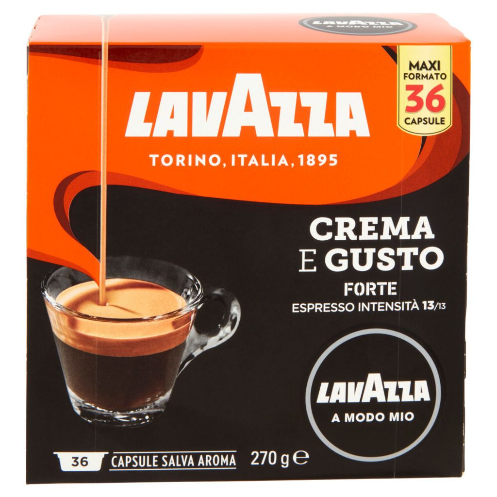 Lavazza Crema e Gusto Forte Kaffeekapsel Medium geröstet 36 Stück(e)