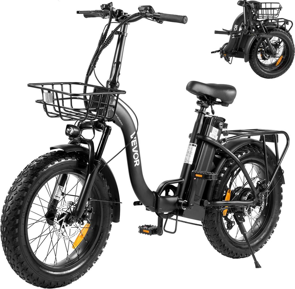 VEVOR Elektrofahrrad 250 W für Erwachsene mit großem, herausnehmbarem 25 Ah-Akku, bürstenlosem 36 V-Motor mit 25 km/h, bis zu 70 km maximale Rei...