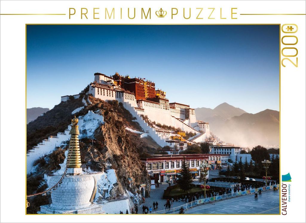 CALVENDO Puzzle Potala-Palast - Lhasa - Tibet 2000 Teile Puzzle quer | 2000 Teile Lege-Größe 90x67cm Foto-Puzzle für glückliche Stunden