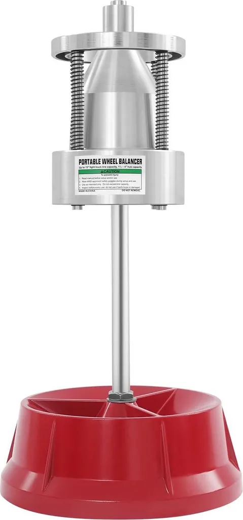 Equilibratrice Ruota Manuale Rossa - Kit Portatile Auto e Furgoni