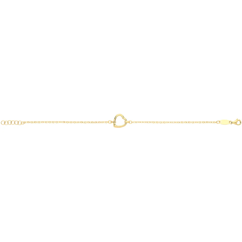 Collier Femme Coeur Or Jaune 375/1000 - 19cm x 2mm Modèle TRS27664