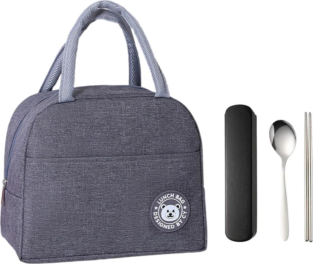 Isolierte Lunchtasche für Damen, Herren und Erwachsene, Isolierte Arbeits-Lunchtasche, Lunchbox mit großem Fassungsvermögen, Damen-Lunchtasche (...