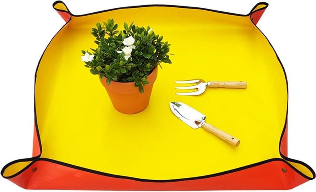 Pflanzen-Umtopfmatte, 100 x 80 cm wasserdichte Bonsai-Umtopfmatte, tragbare Umtopfmatte für Gartenpflanzen, Pflanzen-Umtopfmatte für Sukkulenten