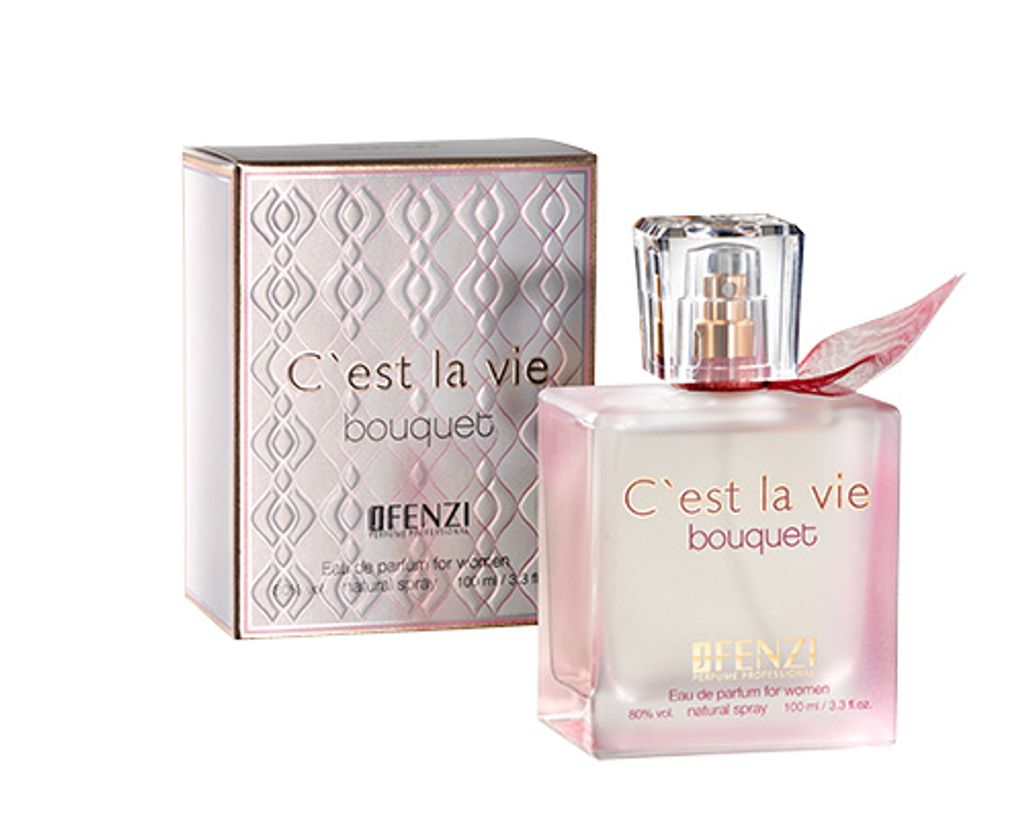 JFenzi C’est La Vie Bouquet Eau de Parfum 100 ml – Blumig-Fruchtiger Damenduft mit sinnlicher Eleganz