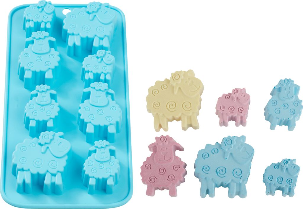 HobbyFun Silikonform Schaf 150 ml 10.5 cm x 20.5 cm Gießform Bastelzubehör