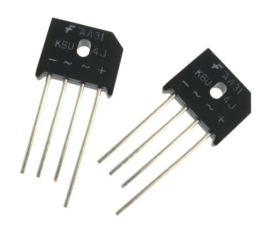 2X GBJ10K Brückengleichrichter 800V 10A - Einphasen Gleichrichter Set