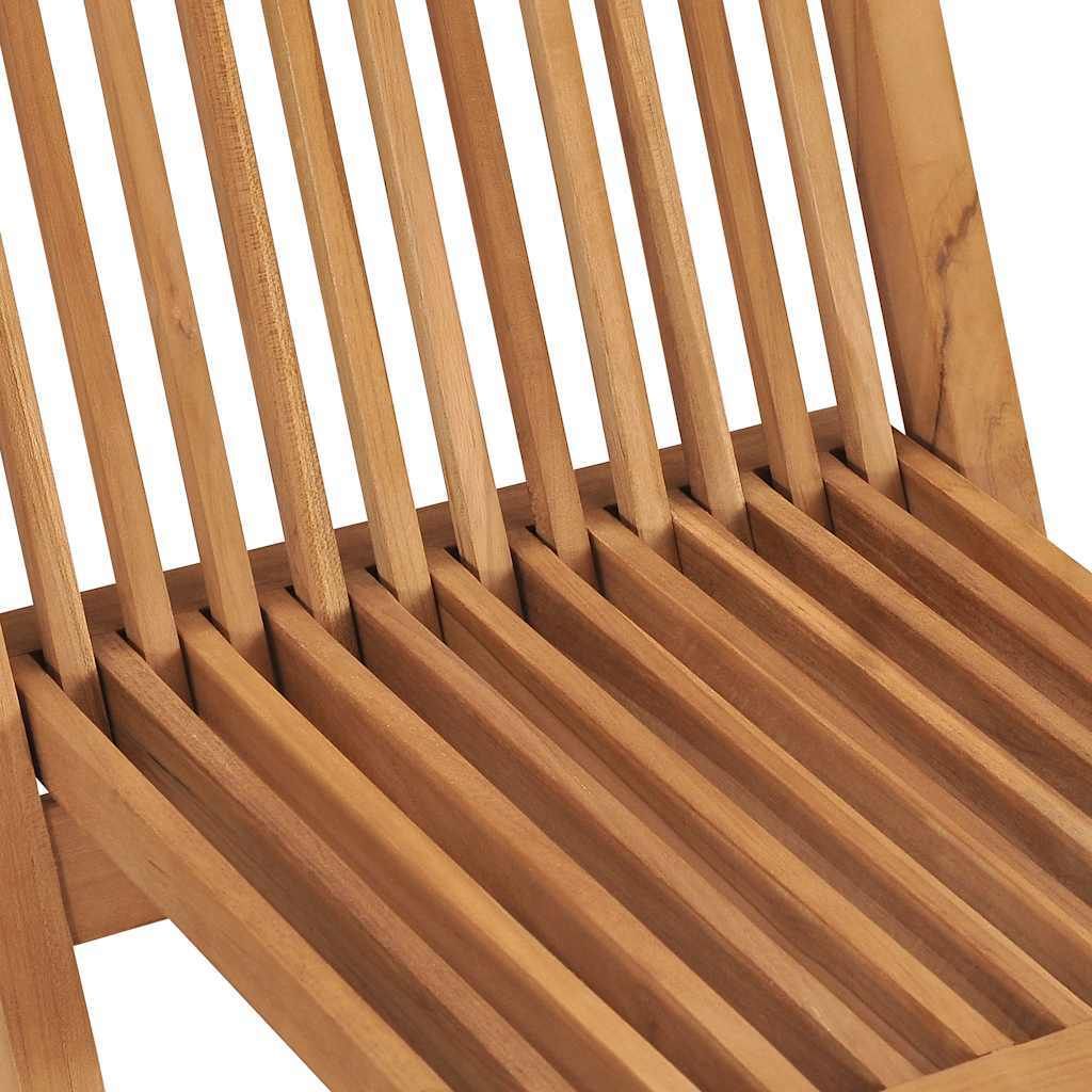 vidaXL Składane krzesła ogrodowe 2 szt. Lite drewno tekowe Zdjęcie produktu 4