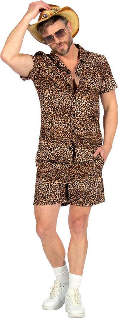 Wilbers & Wilbers - Duo-Set Festival mit Panther-Print - Party-Outfit aus geschmeidigem Stoff - zweiteilig - Herren - Größe S