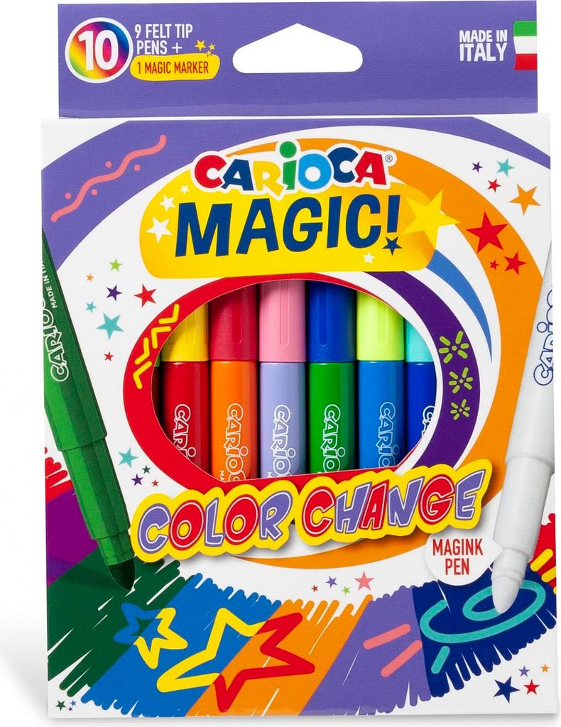 Fasermaler "Carioca Magic" 10er Etui – 12er Vorteilset Immagine del prodotto 