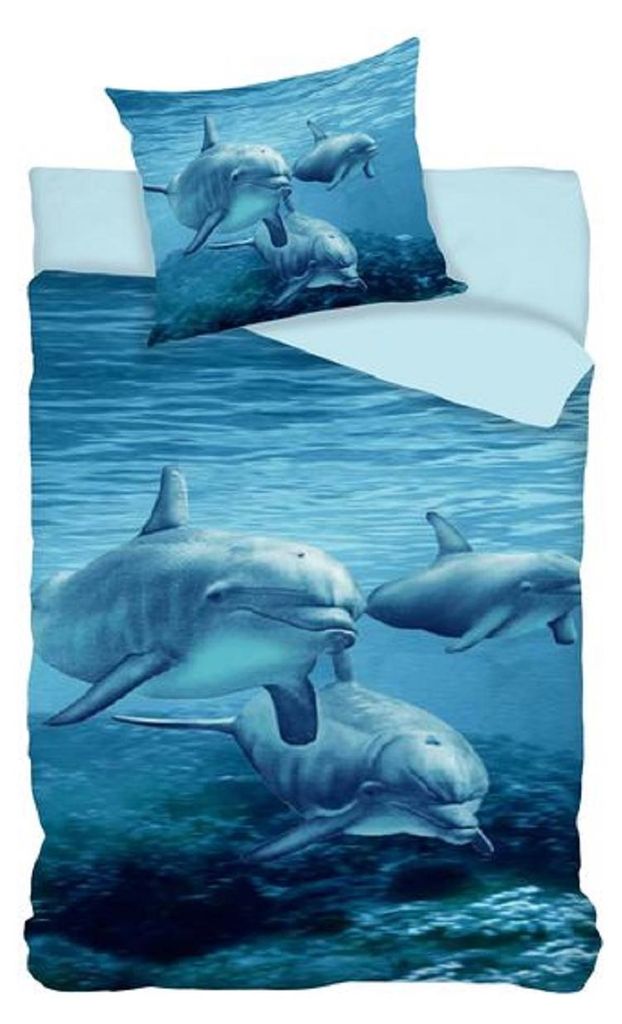 Delphin Bettwäsche Set Delfin 2tlg. 135x200 cm 100% Produktbild 
