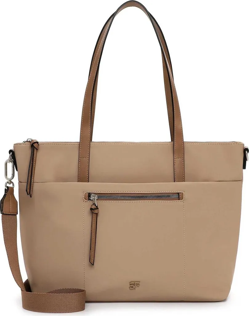 Grand Sac à Épaule Taupe SFY Destiney - Shopper City Chic pour Femme