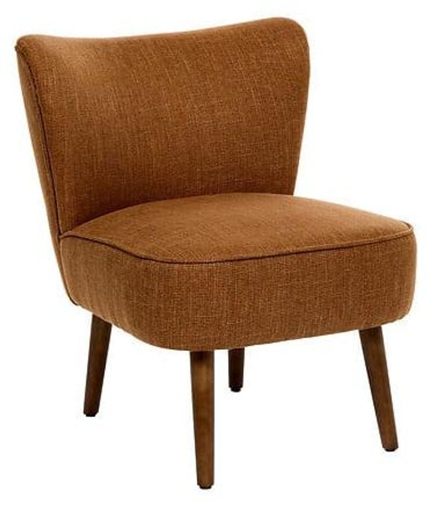 Sessel Aera bernsteinfarbener Stoff