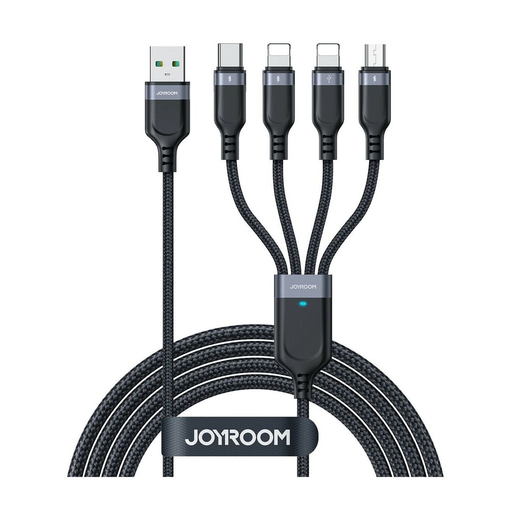 JOYROOM S-1T4018A18l, 1,2 m, USB A, 2 x USB C/Micro Produktbild 