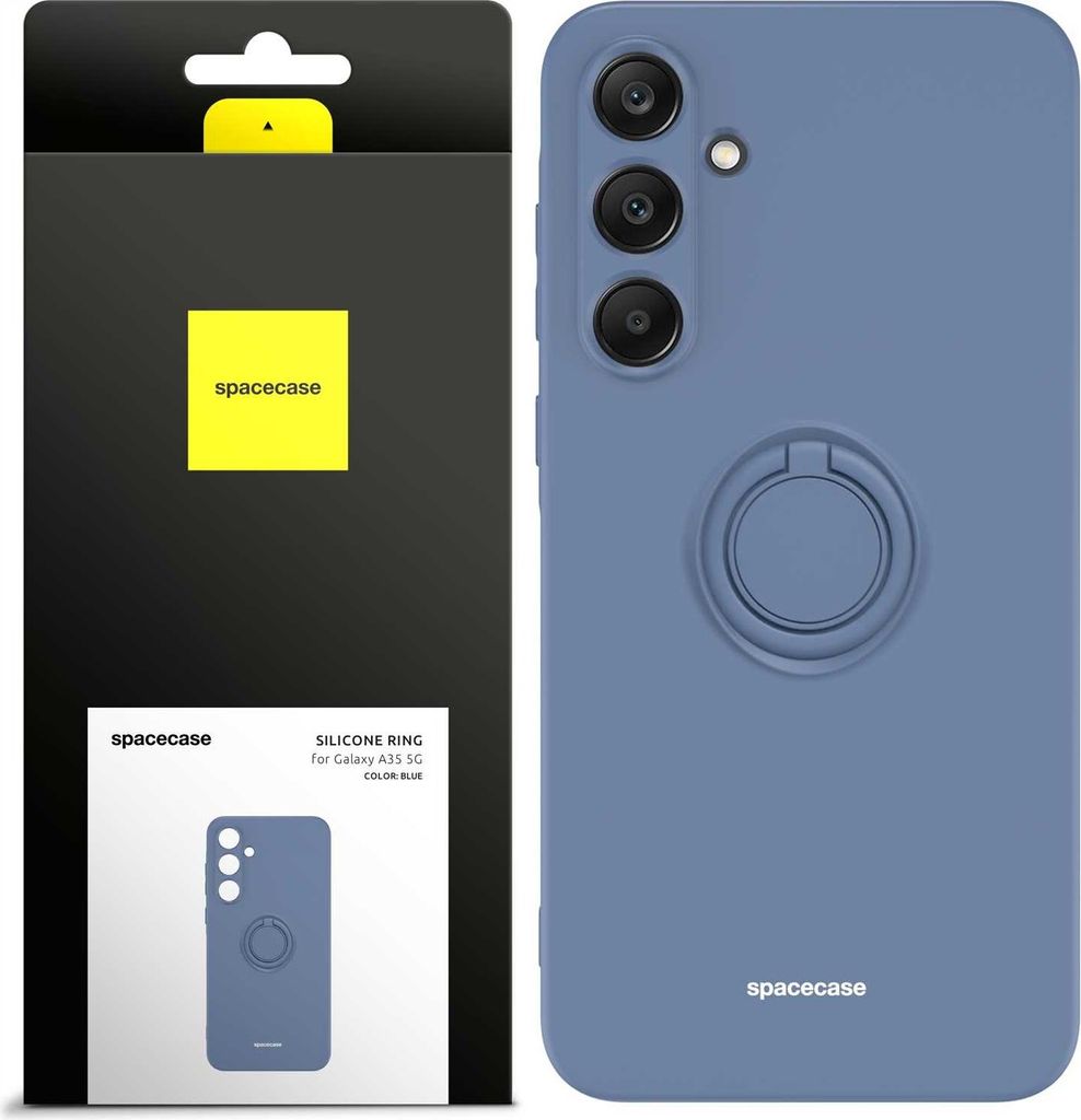Spacecase Silikon Ring Galaxy A35 5G blau