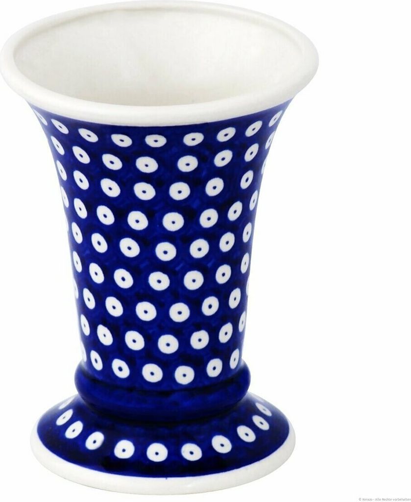 Original Bunzlauer Keramik 500ml Vase „Johanna“ 15,6 cm – Handgefertigte Blumenvase, Nachbildung 42