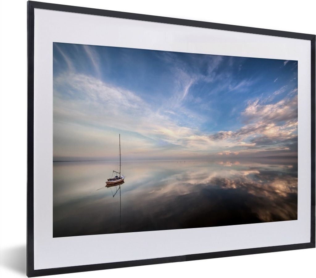 MuchoWow® MuchoWow® Gerahmtes Poster Segelboot auf dem Produktbild 