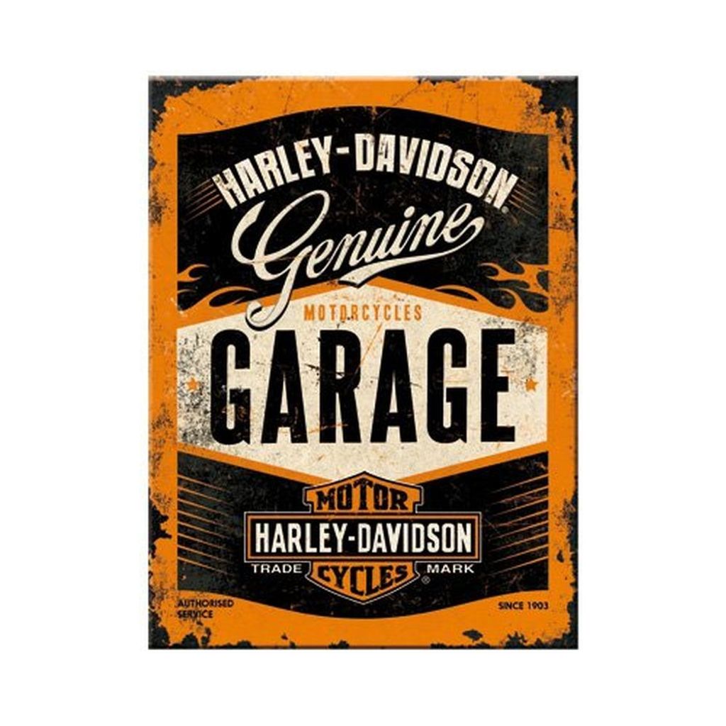 Nostalgic-Art - Magnet 6 x 8 cm - Harley-Davidson - Garage