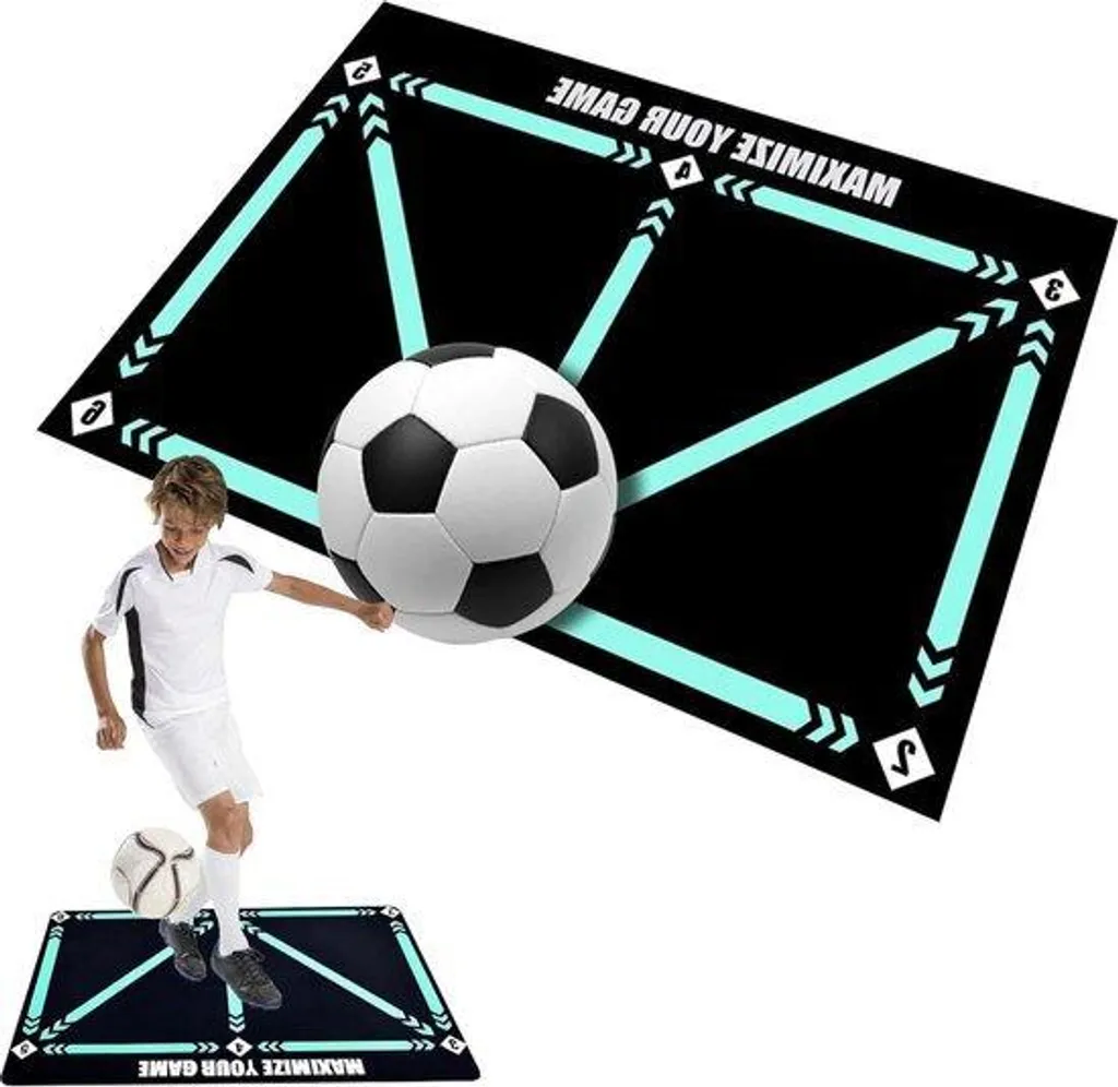 Tapis d'entraînement de football 90x60 cm antidérapant pour intérieur