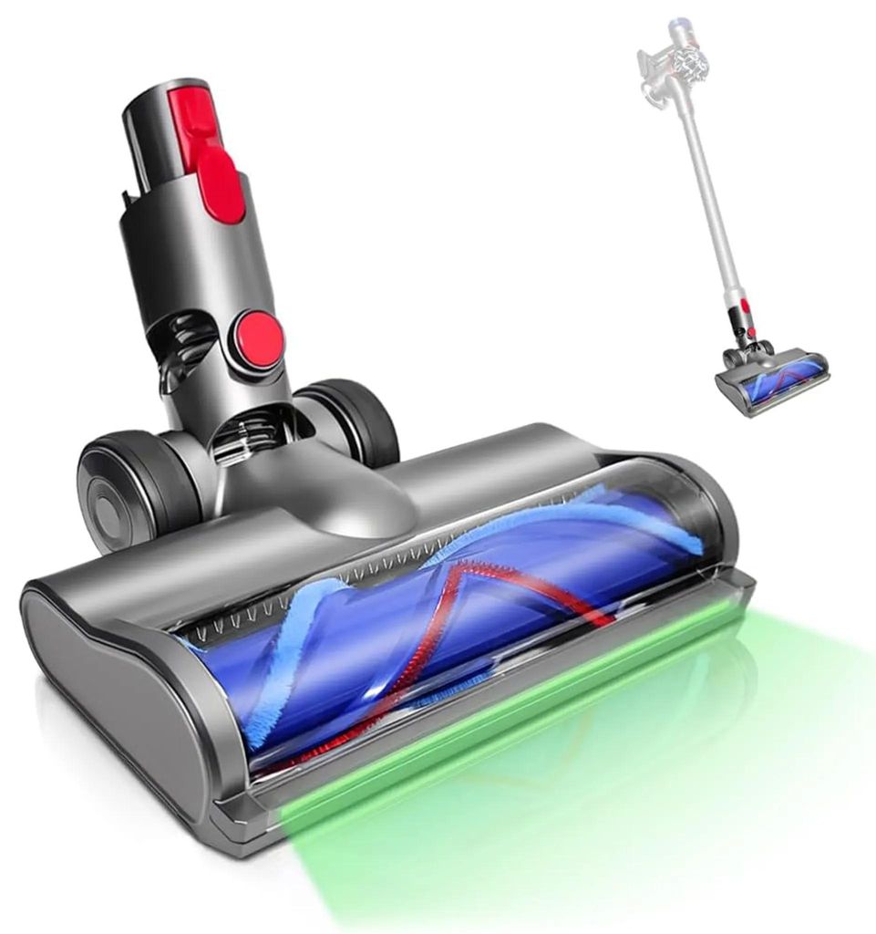 Bürste Kompatibel mit Dyson Staubsauger V7, V8, V10, V11, V15, SV10, SV11, SV16, Staubsauger Elektrobürste mit Staubdetektionsfunktion, Bodendüse
