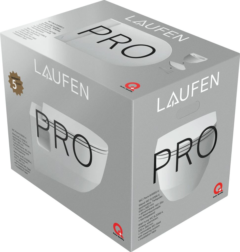 Laufen WC-Pack WC+S&D+Mont.band WC 2096.4 Produktbild 