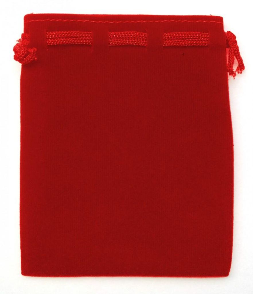 Samt Säckchen rot 9x12cm