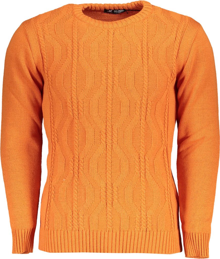 US GRAND POLO HERREN-PULLOVER IN ORANGE : Farbe - Orange, Größe - XL Größe: XL Farbe: Orange