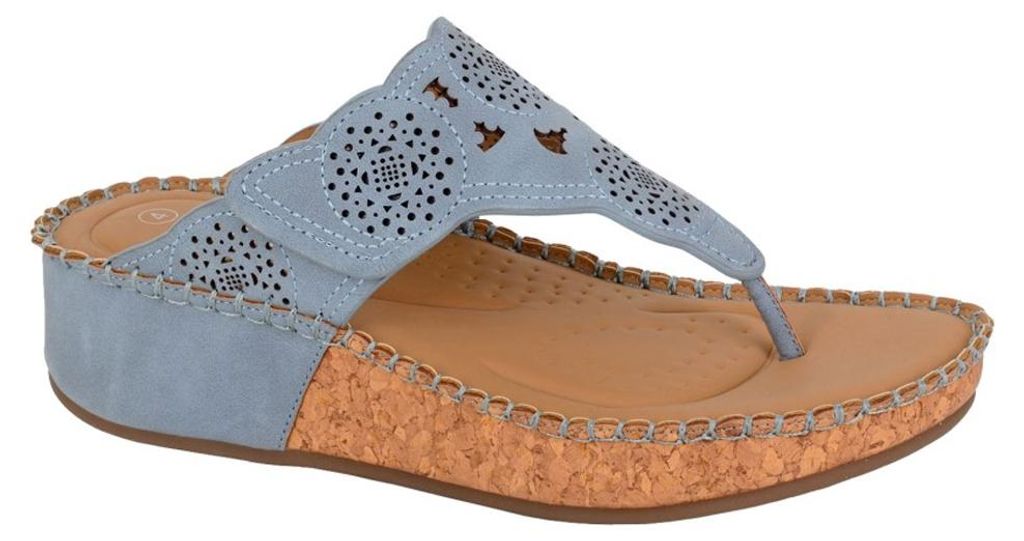 Cipriata - "Corina" Sandalen für Damen, PolyurethanDF4660 (38 EU) (Blau)