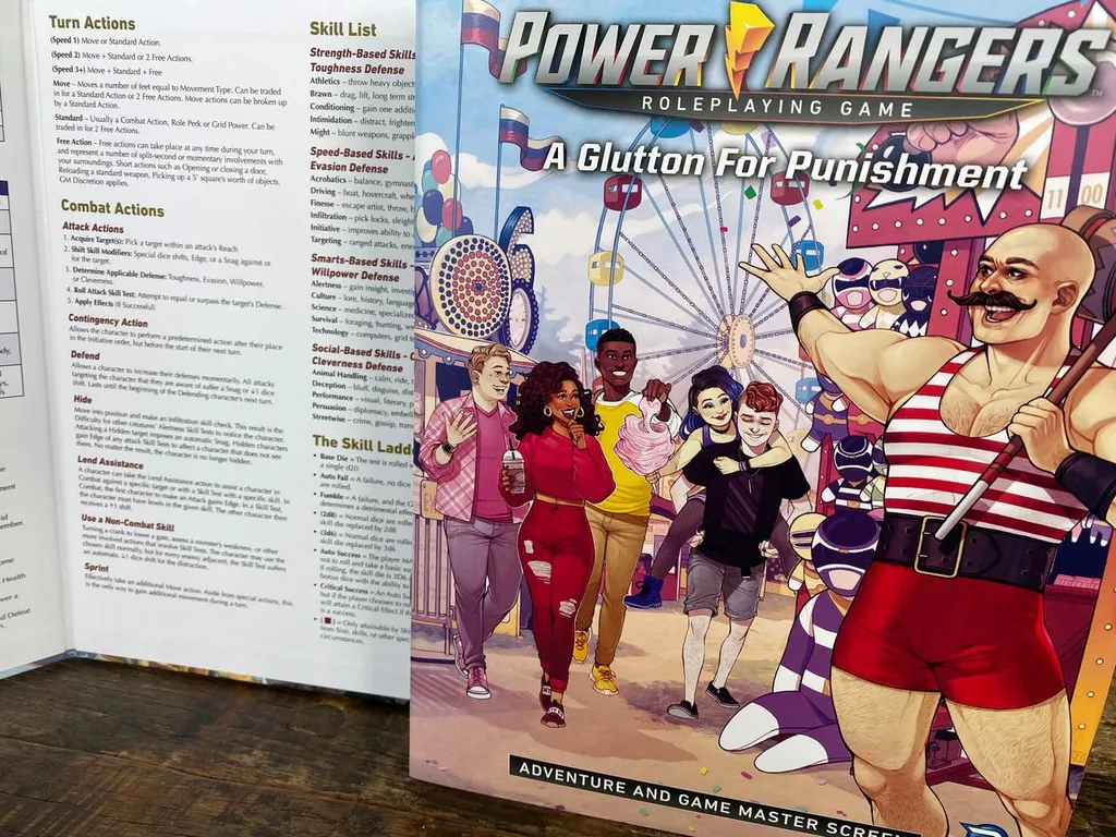 Power Rangers RPG GM Screen Glutton for Punishment avec Aide de Jeu - 2