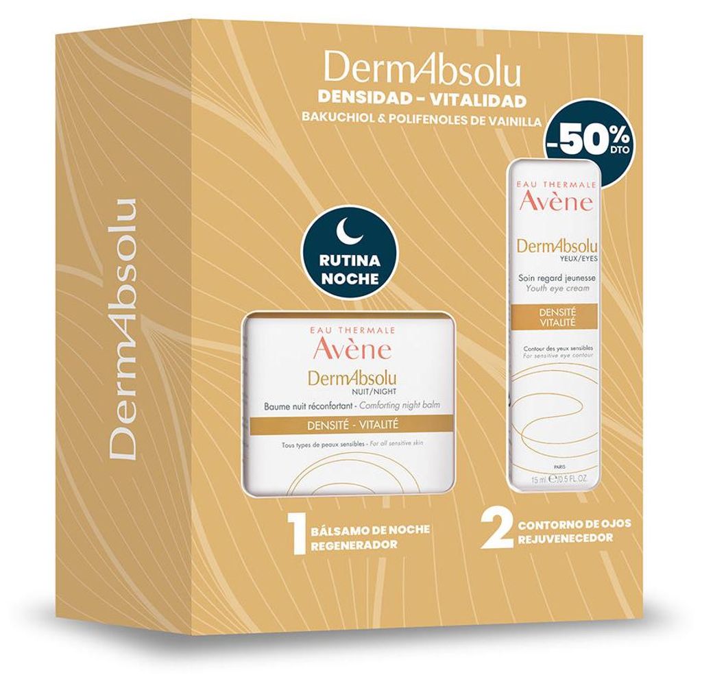 AvÈne DERMABSOLU DENSITY NIGHT BALM + EYES LOT 2pcs