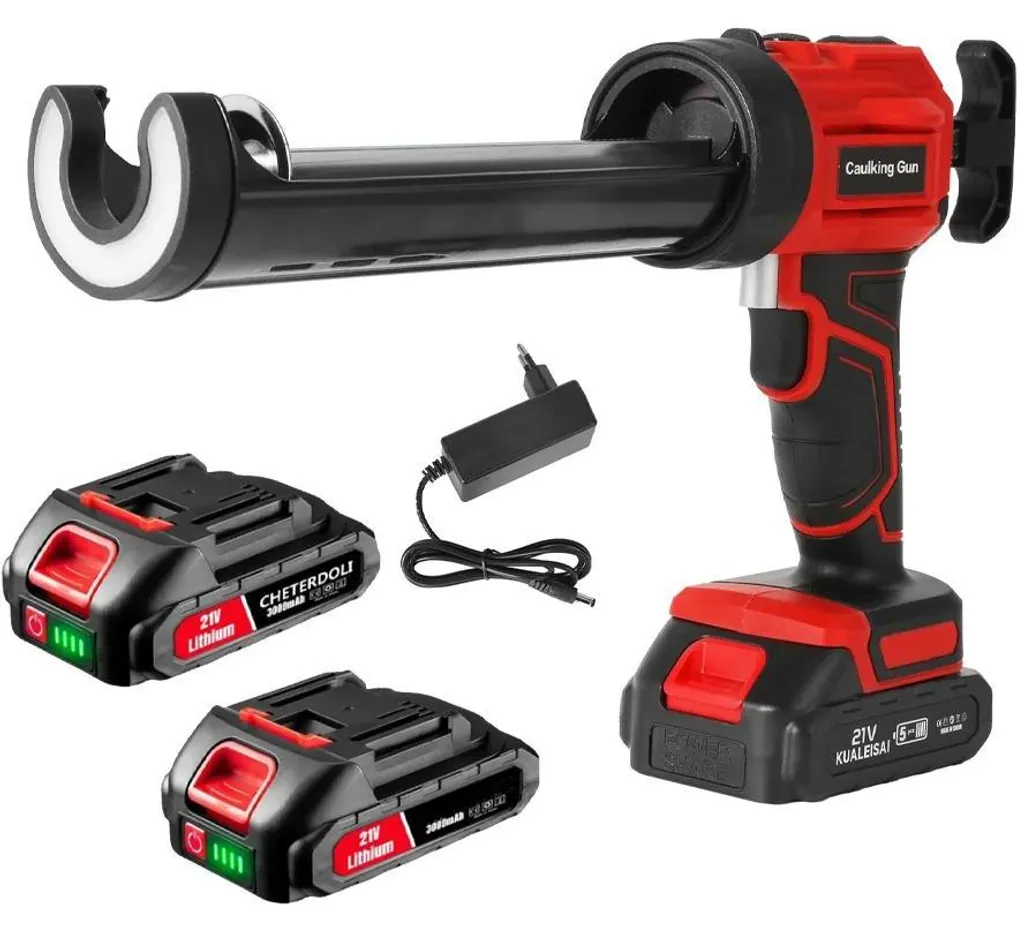 Pistolet à mastic électrique 18V - Écran digital et 4 vitesses réglables