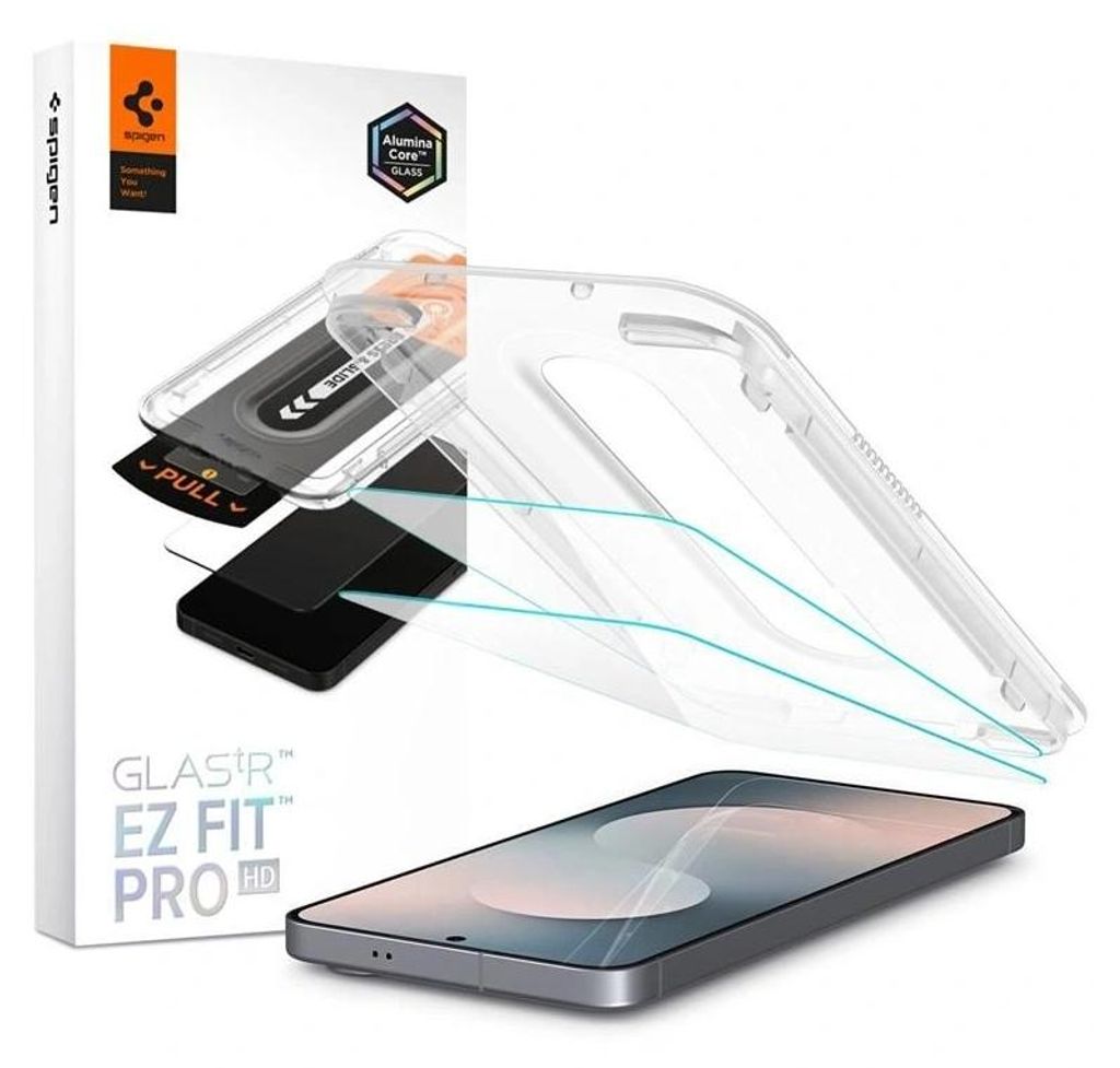 Spigen GLAS.tR EZ Fit Pro HD, Samsung, Galaxy S25 FE, Zdjęcie produktu 