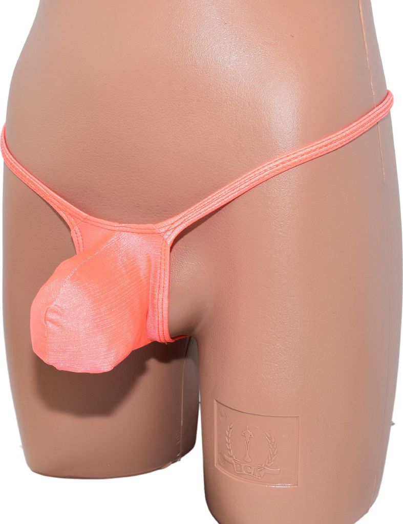 Mens thong bulge pouch unicolor