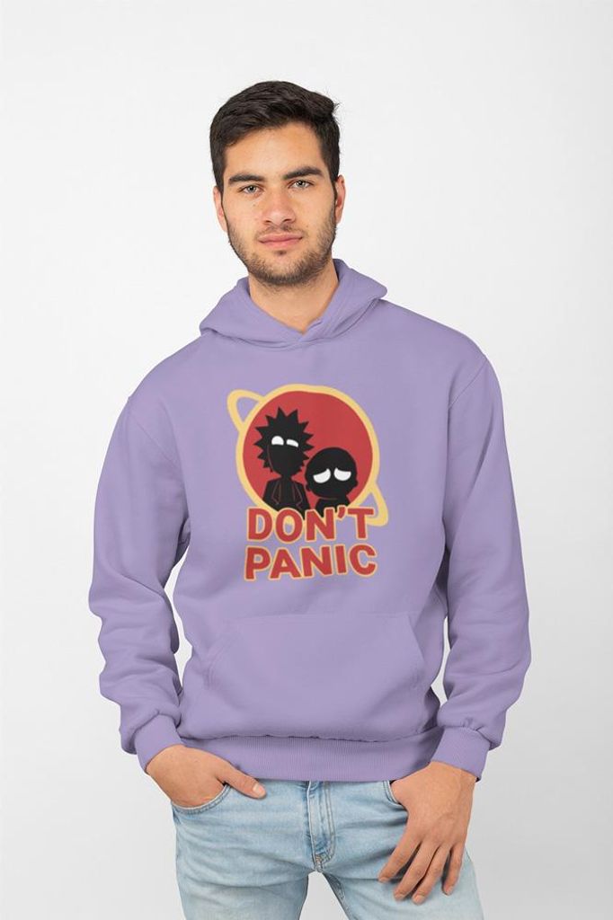 D&B Uni Hoodie MO00048 Rick And Morty Lavendel-Größe L