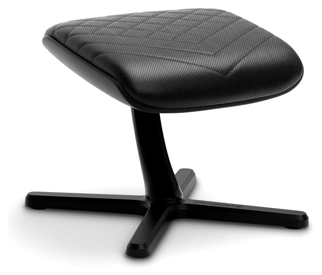 Footrest V2.0, Kunstleder Edition, 45-Grad Neigung, Premium Materialien, Veganer Kunstleder Bezug, Schwarz