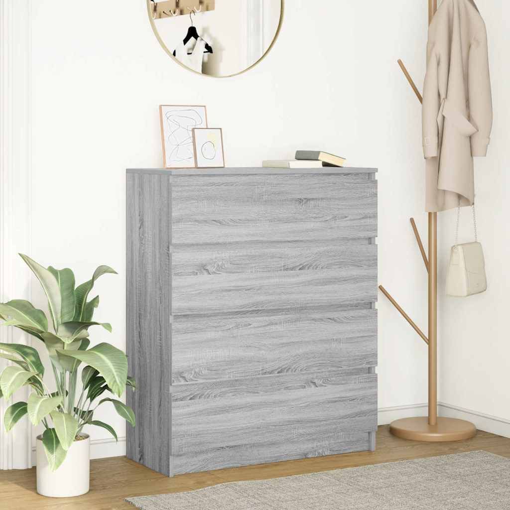Maison Exclusive - Sideboard Grau Sonoma 80x35x99 cm Holzwerkstoff