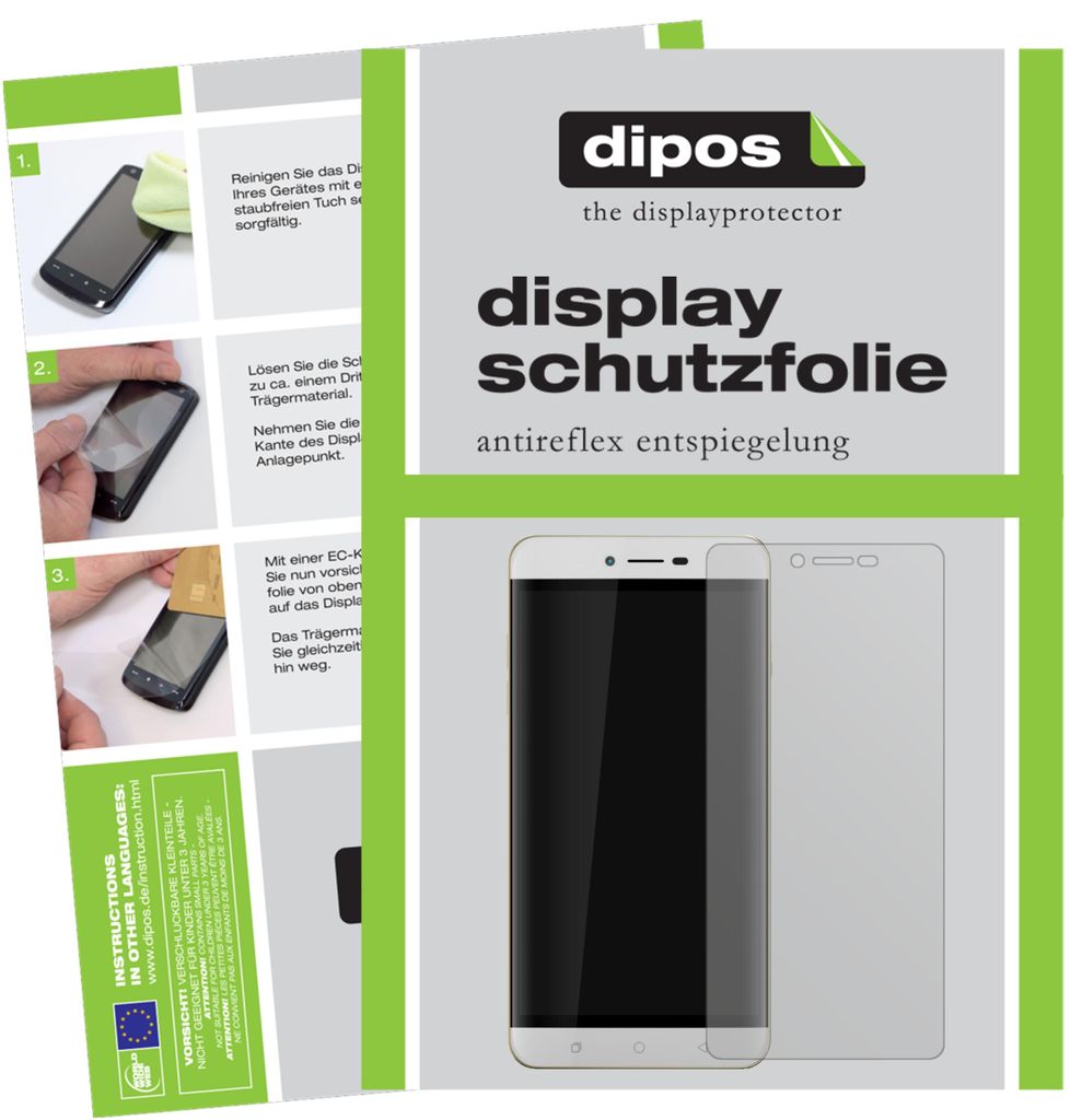 2x Schutzfolie für Coolpad Torino R108 matt Displayschutzfolie Display Schutz