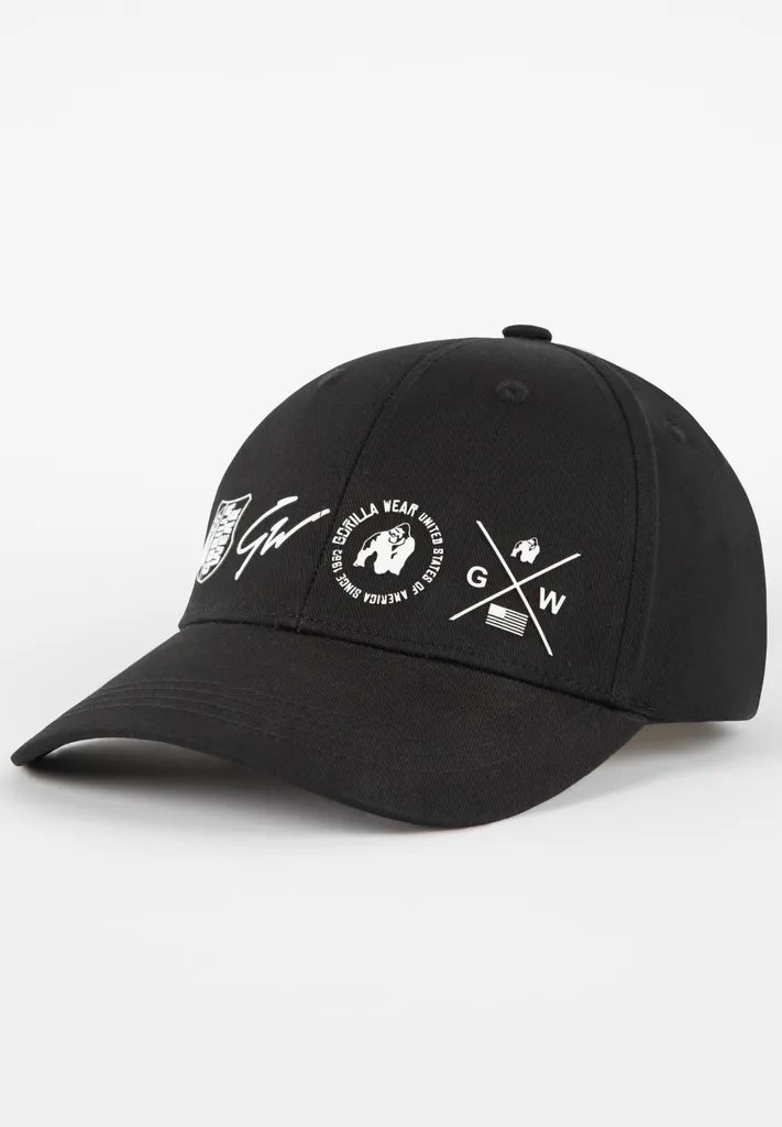 Weston Cap Gorilla Wear noire avec logo brodé et fermeture réglable