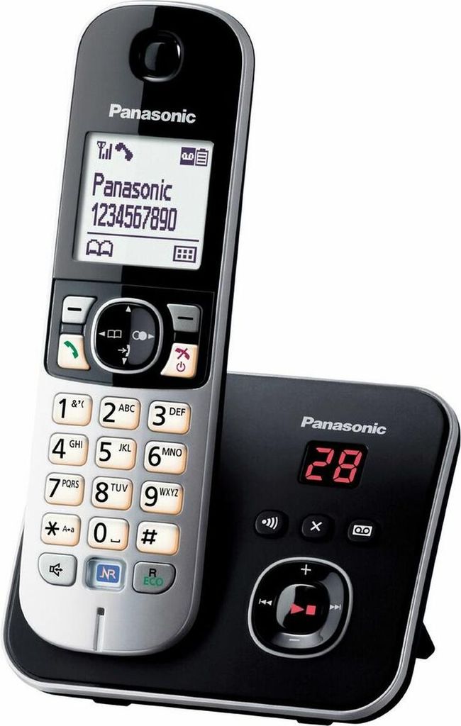 PANASONIC KX TG6821 Drahtlose Anrufbeantworter Schwarz Produktbild 