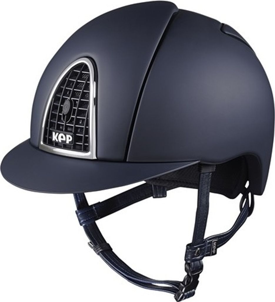KEP Reithelm Cromo Textile Reitkappe Blau L