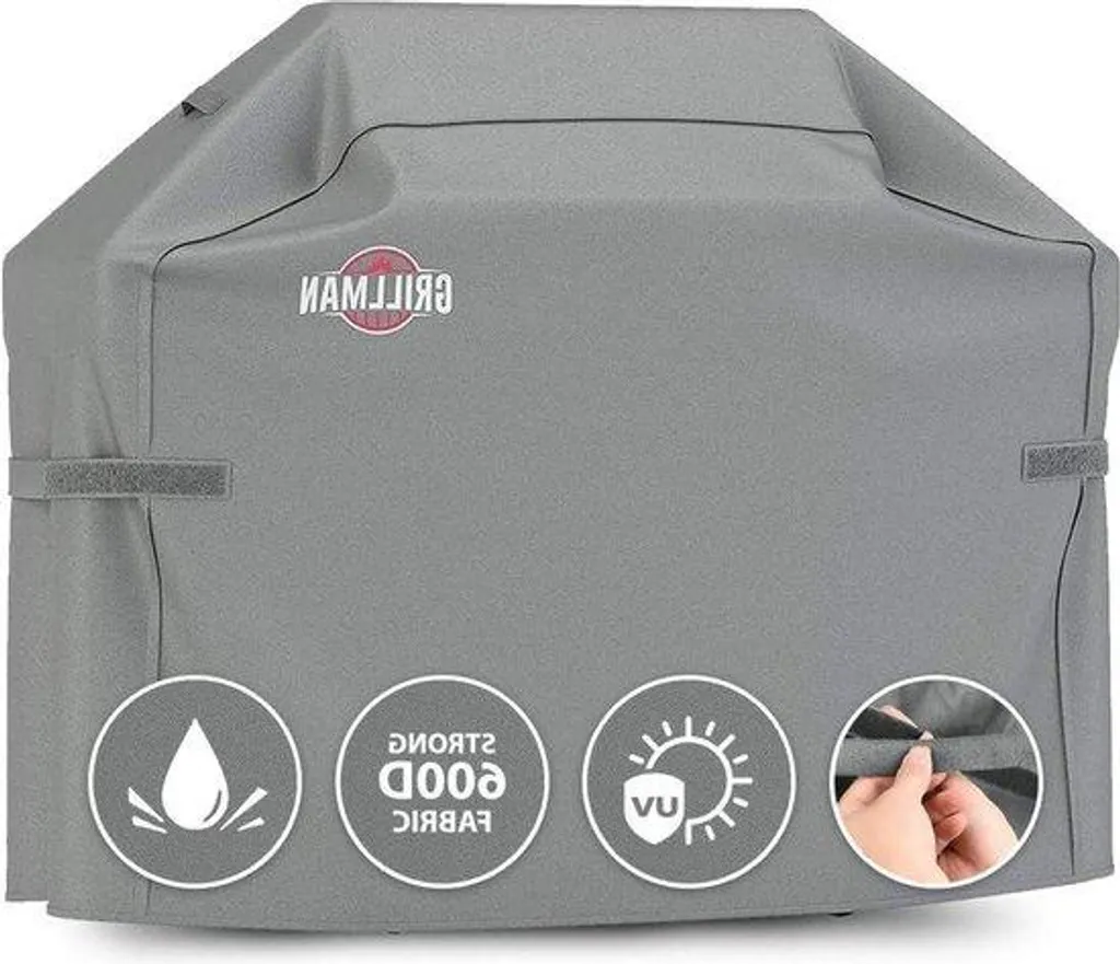 Housse pour barbecue à gaz grise, dimensions 163 x 61 x 122 cm - Protection