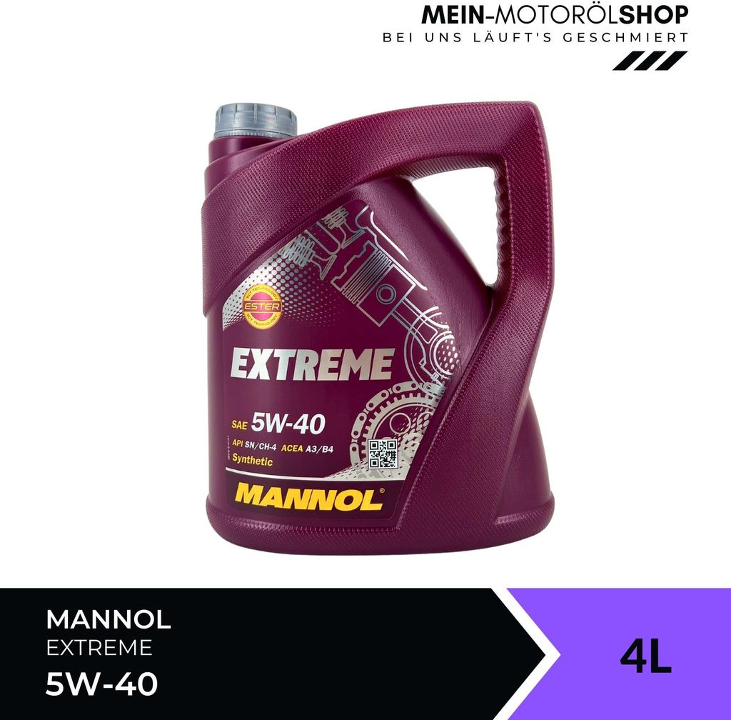 Mannol Extreme 5W-40 4 Liter Kanne Reifen Produktbild 
