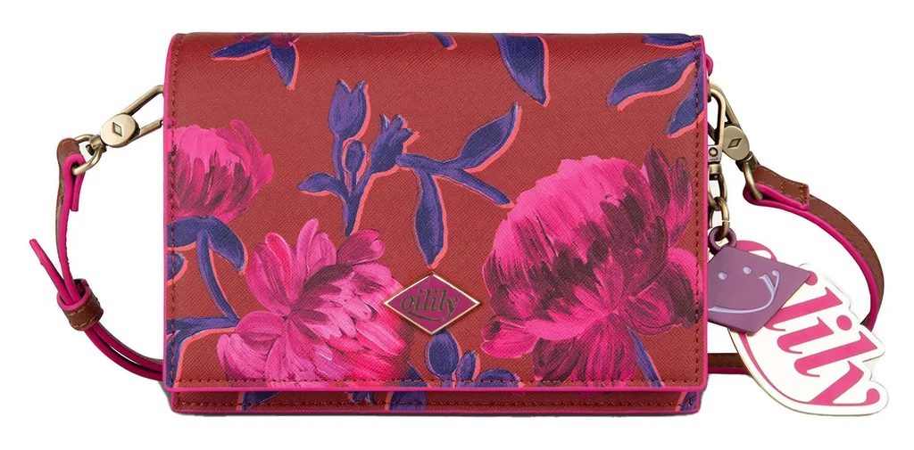 Oilily Borsa Tracolla World Bossa Nova Rosso - Must-Have Floreale