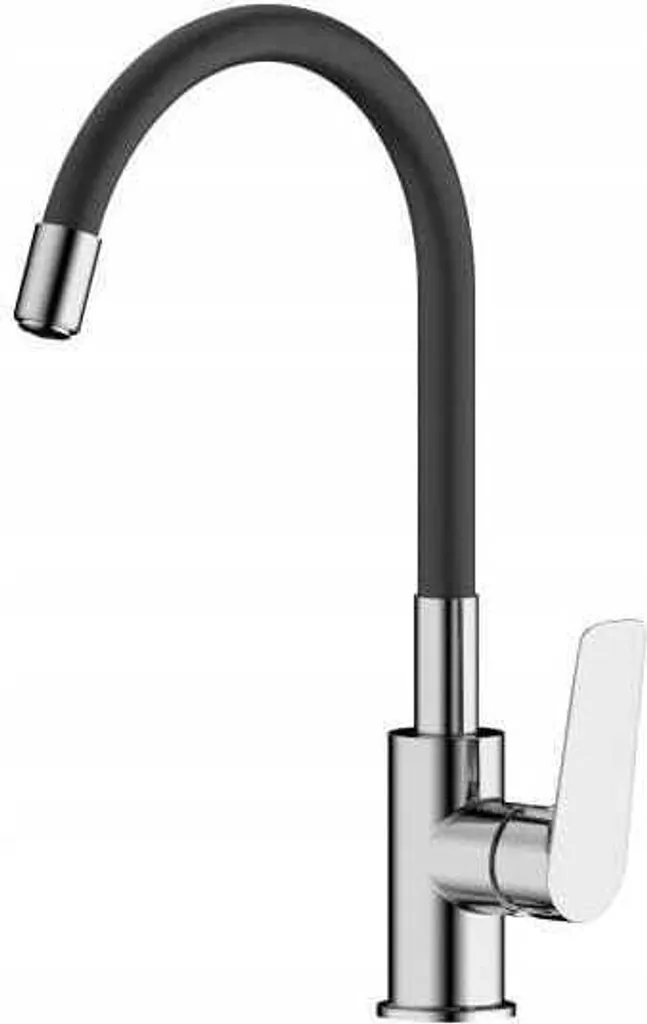 Miscelatore Elba Cromo Nero | Struttura in Ottone e Bocca Girevole