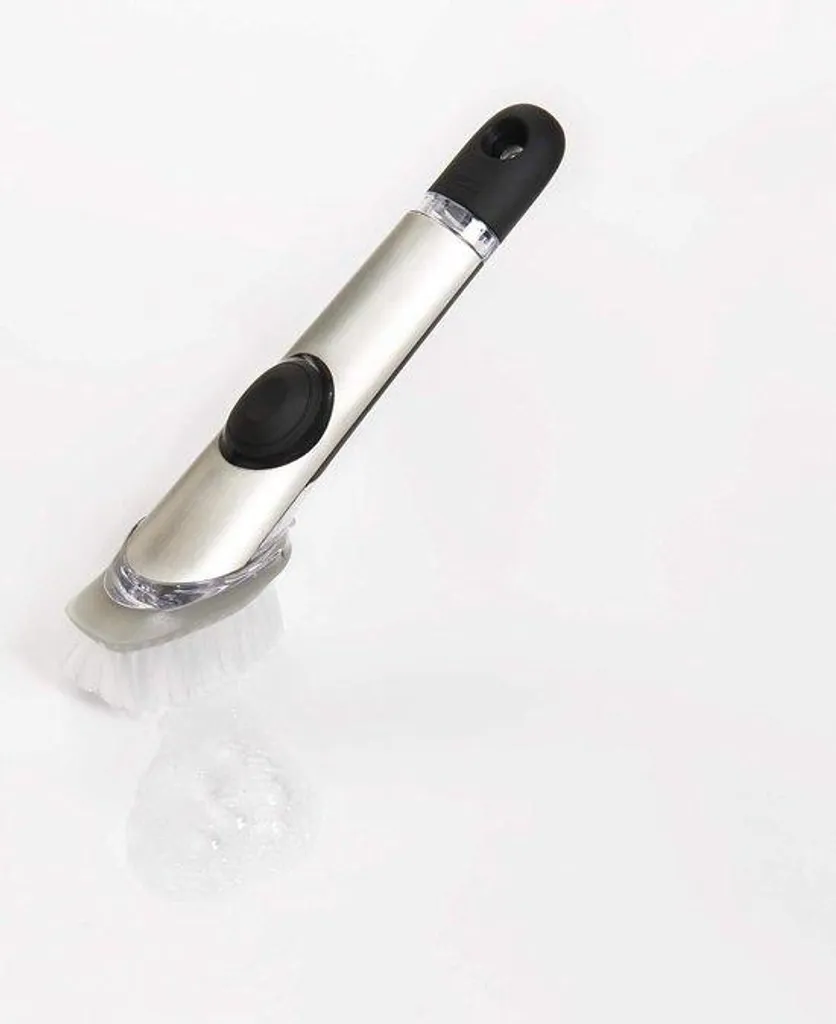 Brosse de cuisine robuste en acier inoxydable avec manche de 254 cm